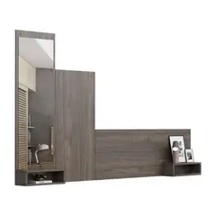 MOVENDA - Cabecera Flotante 2 Plazas Olivo con Espejo Gales