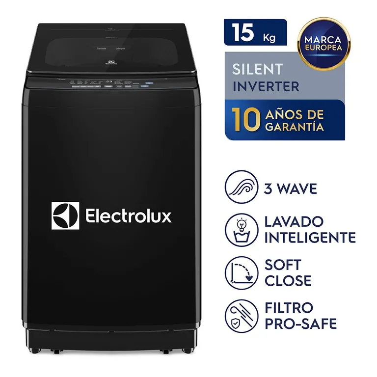 Lavadora 15kg Negro Inverter Technology EWIP15F2XSWB