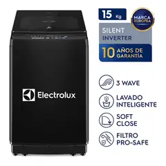 ELECTROLUX - Lavadora 15kg Negro Inverter Technology EWIP15F2XSWB