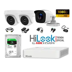 HILOOK - CÁMARAS SEGURIDAD KIT 3 FULL HD 1080P + DISCO 1TB P2P .