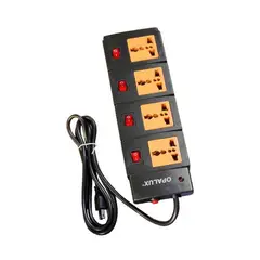 OPALUX - Supresor de Picos 4 Salidas Switch Individual 14-560BK