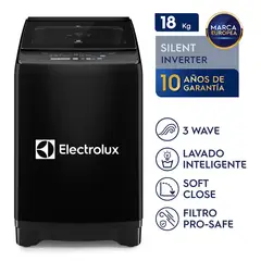 ELECTROLUX - Lavadora 18kg Negro Inverter EWIP18F2XSWB
