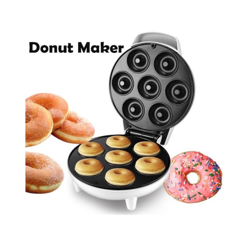 Mini Máquina para Hacer Donuts Maker Horno 7 Rosquillas Color Aleatorio