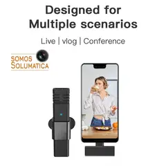 HUMMER - Microfono Inalambrico Para Iphone - - Lightning Redes Sociales