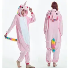 GENERICO - Pijama Importada de Unicornio Rosado Onesie