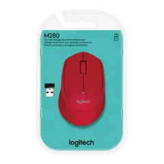LOGITECH - Mouse M280 Wireless Red