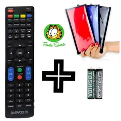UNIVERSAL - Control Remoto Daewo Para tv Smart Con Tecla Azul Pilas Funda