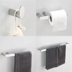 GENERICO - Set de accesorios para baño 4 piezas modelo Premium