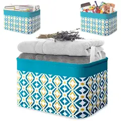 MINARI - Cesta Organizador de Almacenamiento Plegable Dormitorio Lavandería Turquesa 181C