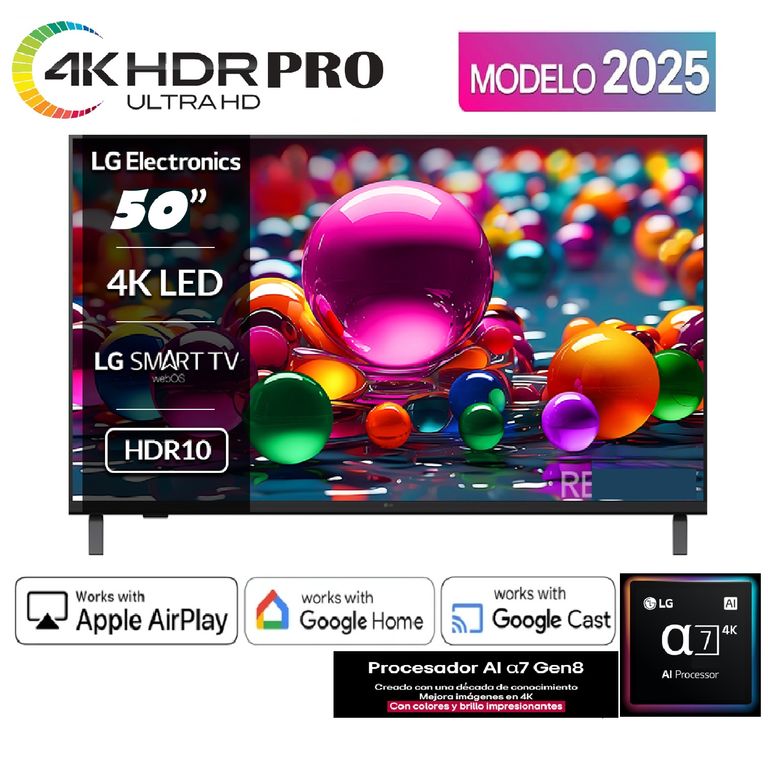 Led 50 Pulgadas UHD 4K Smart TV Procesador A7 50UA7300