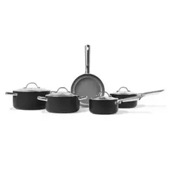 BRINOX - Juego de Ollas 8 Piezas Curry Negro