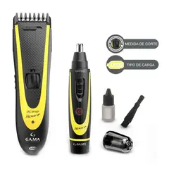 GAMA - Kit de Corte Sport GCS544 NegroAmarillo
