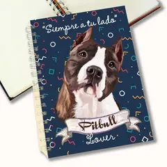 QALA DISEÑO - Cuaderno A5 - - Perro Pitbull