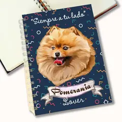 QALA DISEÑO - Cuaderno A5 - - Perro Pomerania