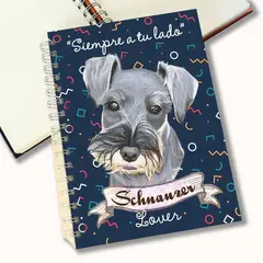 QALA DISEÑO - Cuaderno A5 - - Perro Schnauzer