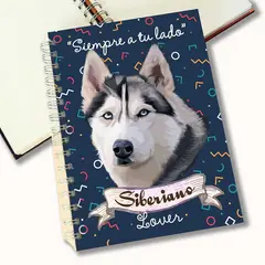 QALA DISEÑO - Cuaderno A5 - - Perro Siberiano