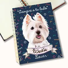QALA DISEÑO - Cuaderno A5 - - Perro Westie