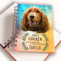 QALA DISEÑO - Libreta A6 - - Perro Cocker