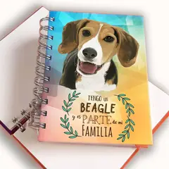 QALA DISEÑO - Libreta A6 - - Perro Beagle