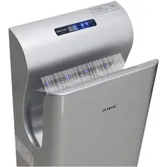 GENERICO - Moderno secador de manos vertical Dual Jet 2.0 Filtro UV Silver