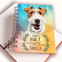 QALA DISEÑO - Libreta A6 - - Perro Fox Terrier