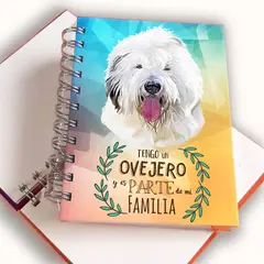 QALA DISEÑO - Libreta A6 - - Perro Ovejero