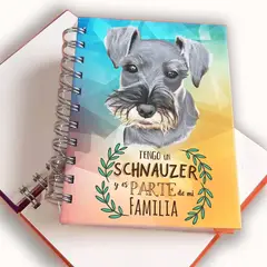 QALA DISEÑO - Libreta A6 - - Perro Schnauzer