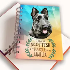 QALA DISEÑO - Libreta A6 - - Perro Scottish