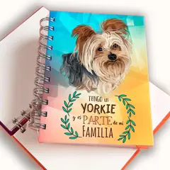 QALA DISEÑO - Libreta A6 - - Perro Yorkie