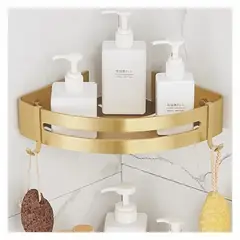 GENERICO - Repisa esquinero organizador para baño de acero inoxidable