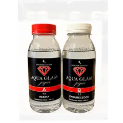 DO DOCTOR OBRA - RESINA EPÓXICA CRISTAL AQUA GLASS KIT DE 1 LT