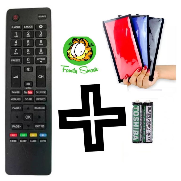 Control Remoto Haier Smart tv Pilas Funda