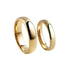 GENERICO - Anillo de Matrimonio Alianza Classic Hombre Bañado Oro 18K Genieka