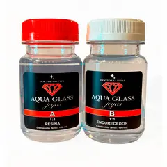 DO DOCTOR OBRA - RESINA EPÓXICA CRISTAL AQUA GLASS KIT DE 200 ML