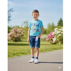 GENERICO - Short para niño demin