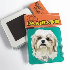 QALA DISEÑO - Imantado de Acrílico - - Perro Shih Tzu 2 - Magneto 6x6