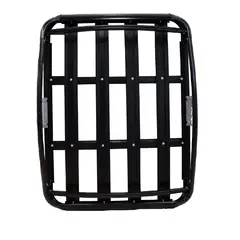 GENERICO - PARRILLA 4X4 140CM PLANA ALUMINIO NEGRO PORTAEQUIPAJE BARRA