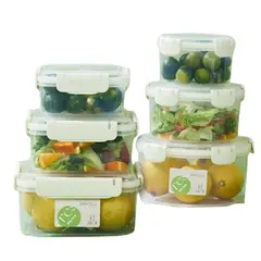 ELMEJORPRECIO - Juego De 3 Tápers Organizadores Herméticos Multiuso Fresh Cuadrado