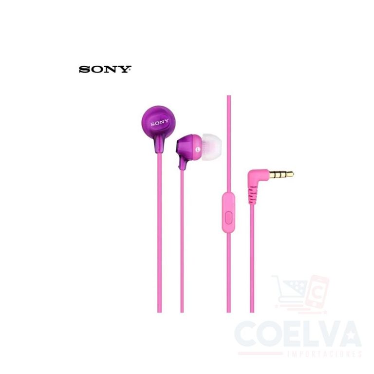 MDR-EX15AP Headphone Stereo With Microphone - Morado