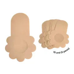 GENERICO - Cubre pezones adhesivos reutilizables 5 pares