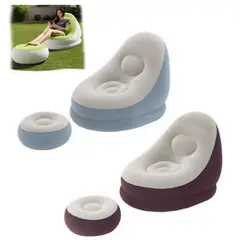 BESTWAY - Sofá sillón inflable con posa pies puff