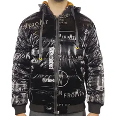 GENERICO - Casaca Hombre Térmica Reversible Brillo MSBAO 31716 - Negro