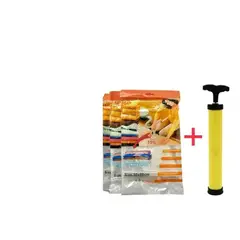 GENERICO - Bolsas al Vacío pack x 4 Und. + Succionador de Aire Manual