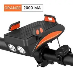 GENERICO - CARGADOR 4 EN 1 PARA CICLISTA ANARANJADO