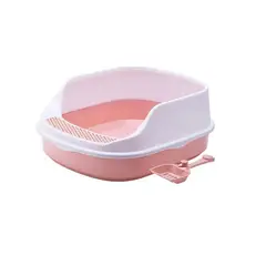 GENERICO - Arenero para Gato Grande con pala 48x40 cm - Rosado