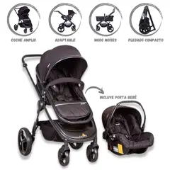 INFANTI - Coche Para Bebé Travel System «VIBE» BLACK