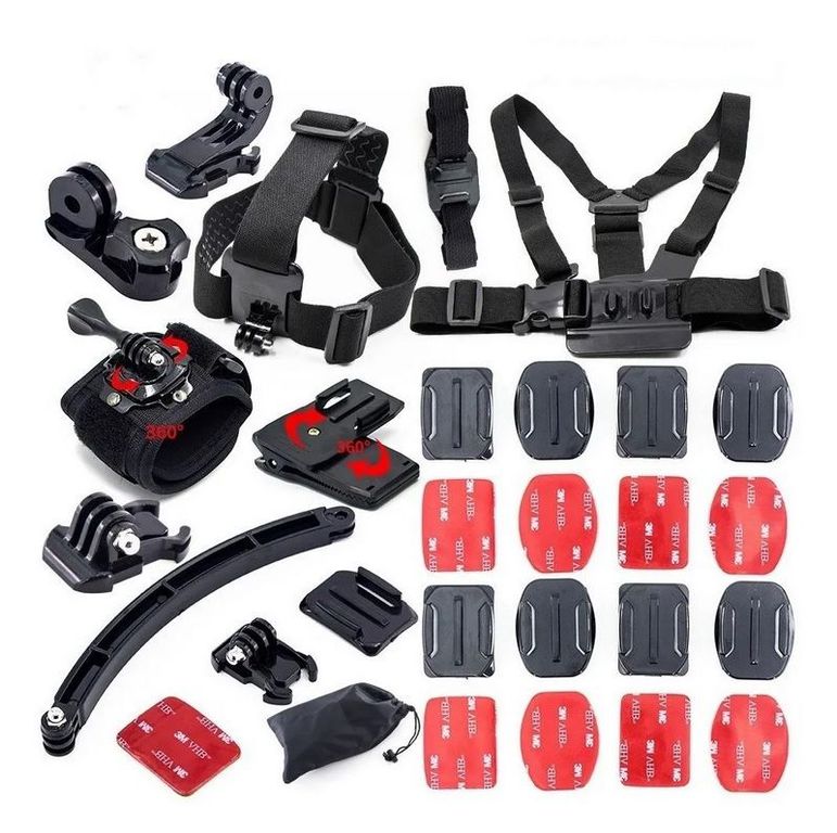 Accesorios para Camaras deportivas gopro - Solumatica Set 30 piesas
