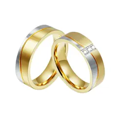 GENERICO - Anillo de Matrimonio Gold Dream Hombre Bañado Oro 18K - Genieka