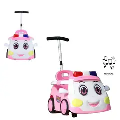 GENERICO - Correpasillo a Bateria Police Musical con Guiador EW-109-RS