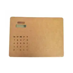 GENERICO - MousePad y Calculadora de Cartón con Carga Solar